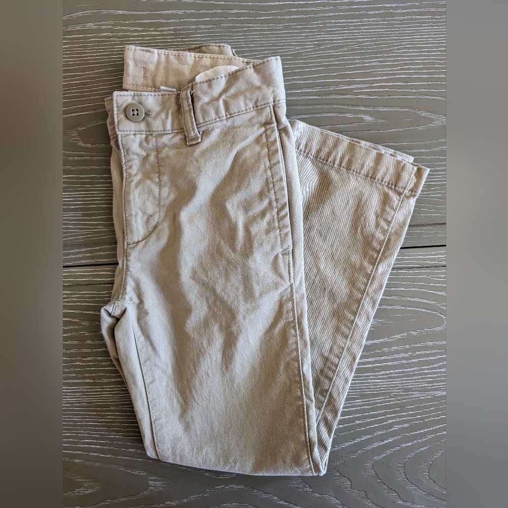 THREE pairs Gap Kids pants khaki, black, grey boys Size 7 Adjustable Waist